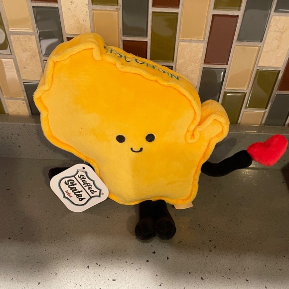 Stuffed States Wisconsin cheese and Wisconsin tea towel - Picture 2 of 11